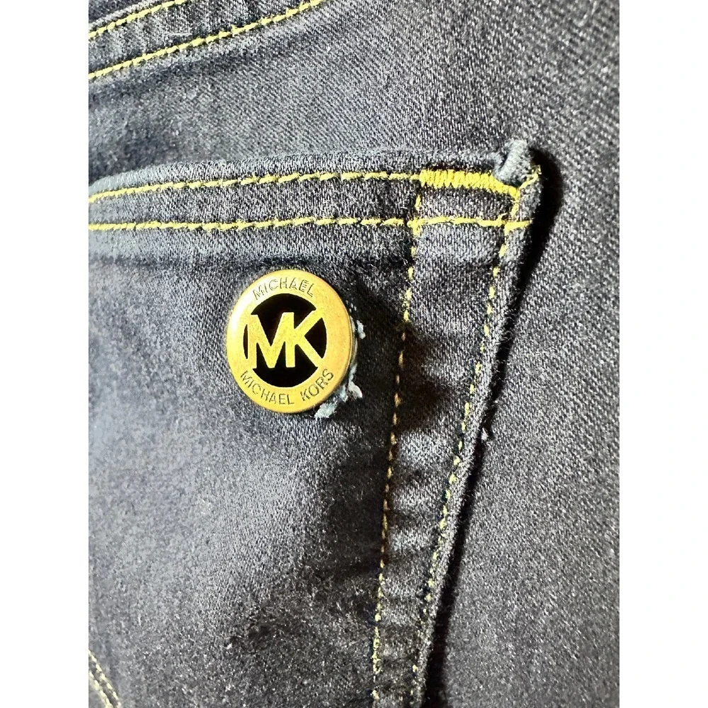Michael Kors Dark Wash‎ Denim Jeans Slim Fit Classic Style Women's Size 8